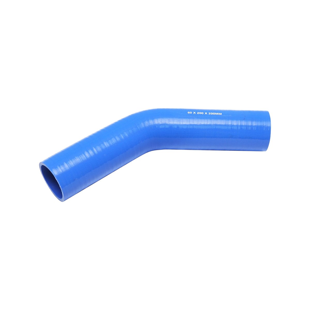 Furtun cotit silicon 45 grade cu insertie textila 60x200x200mm